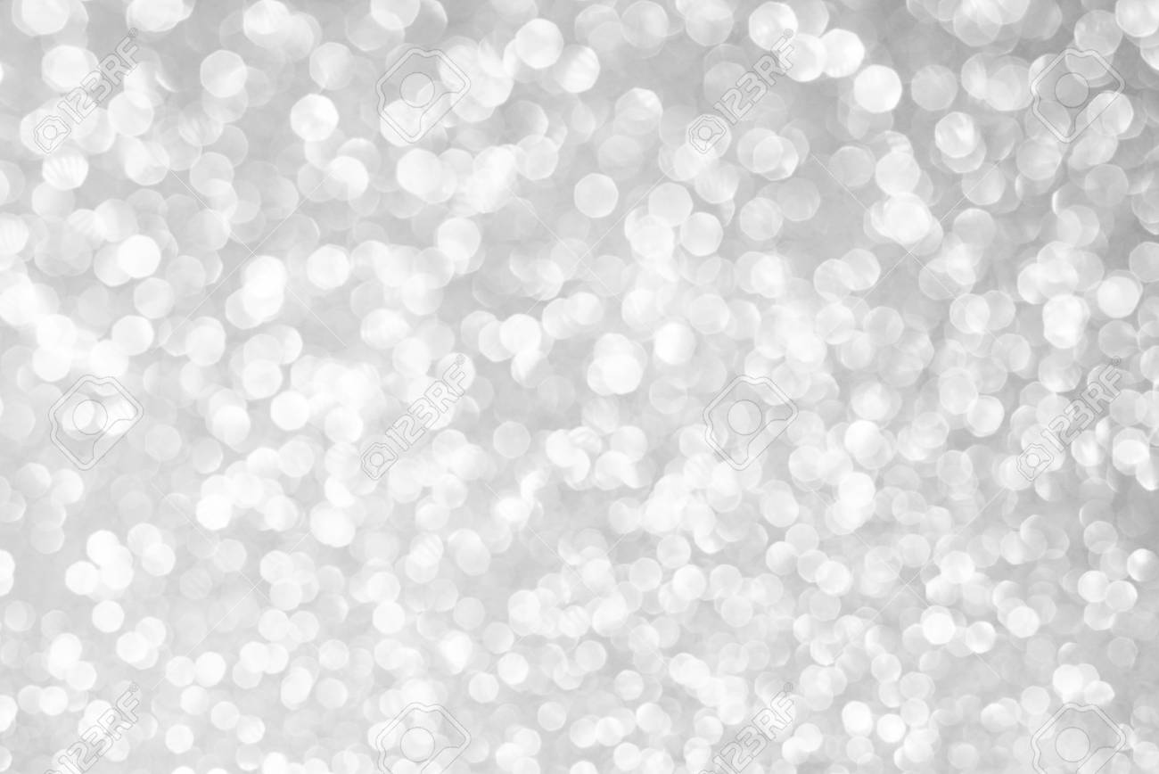 White Silver Glitter Bokeh Texture Christmas Abstract Background Stock  Photo, Picture And Royalty Free Image. Image 50648904.