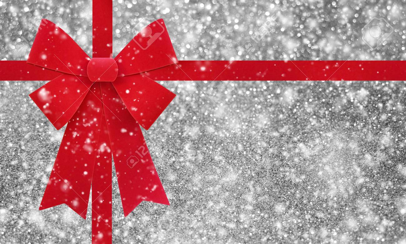 large red christmas bow