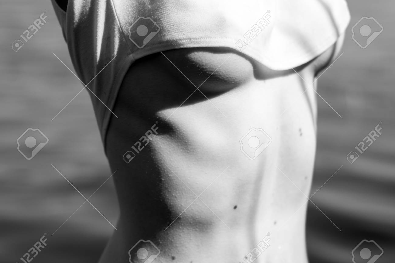 Girl's Breasts Under Wet T-shirt Stock Photo, Picture and Royalty Free  Image. Image 87639548.