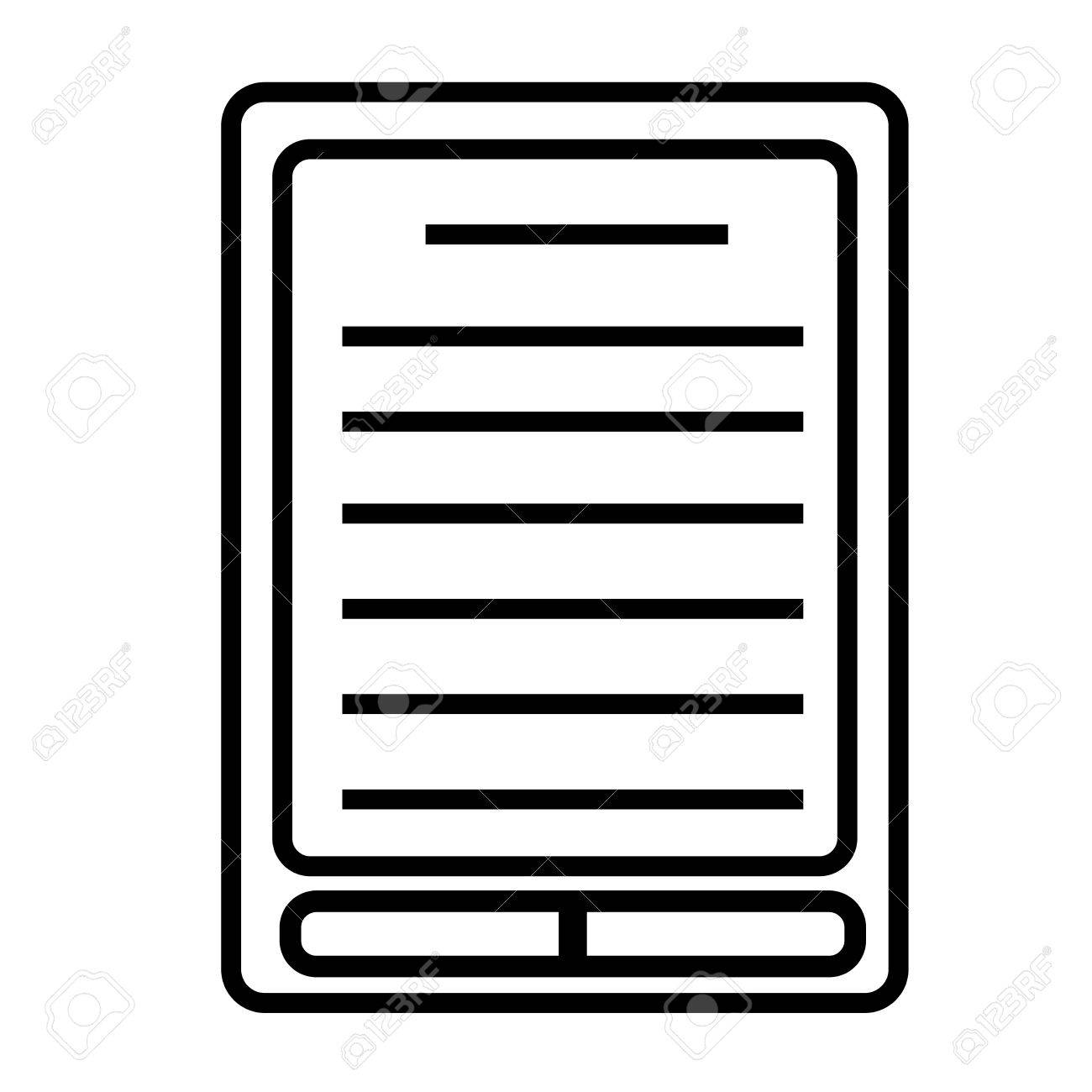 Ebook Reader Icon Vector Illustration. Royalty Free SVG, Cliparts, Vectors,  and Stock Illustration. Image 80878597., image size:1300x1300