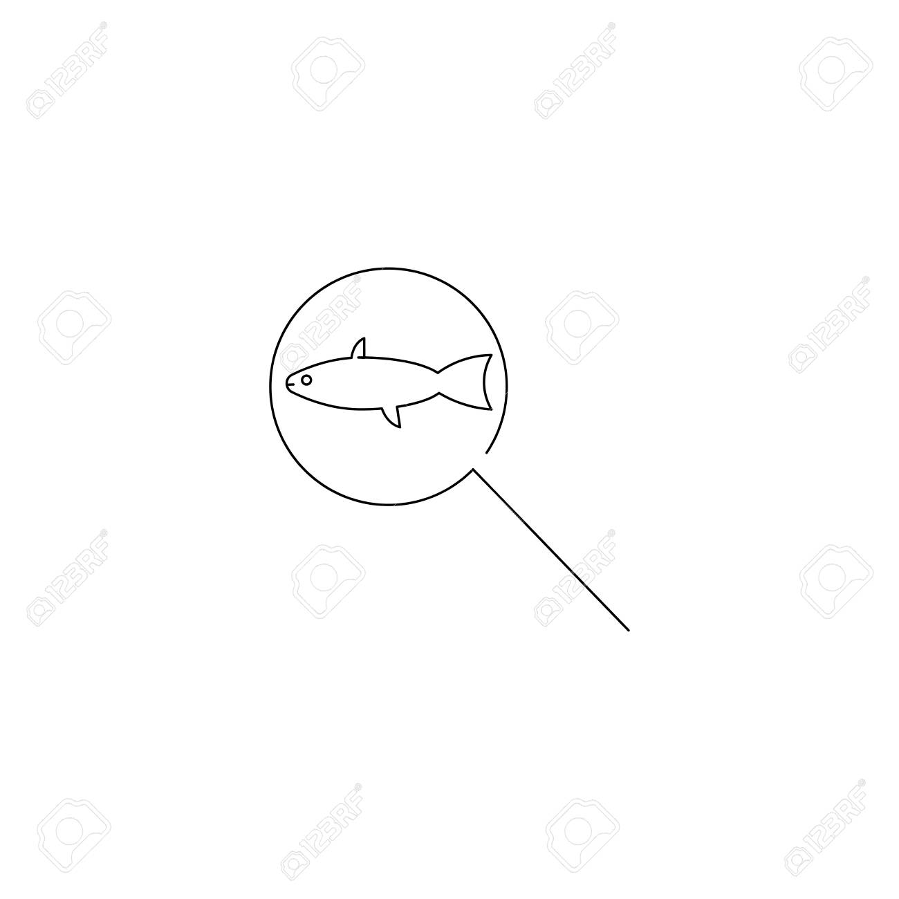 魚検索シンプルなラインベクトルウェブグラフィックアイコンのイラスト素材 ベクタ Image 魚検索シンプルなラインベクトルウェブグラフィックアイコンのイラスト素材 ベクタ Image