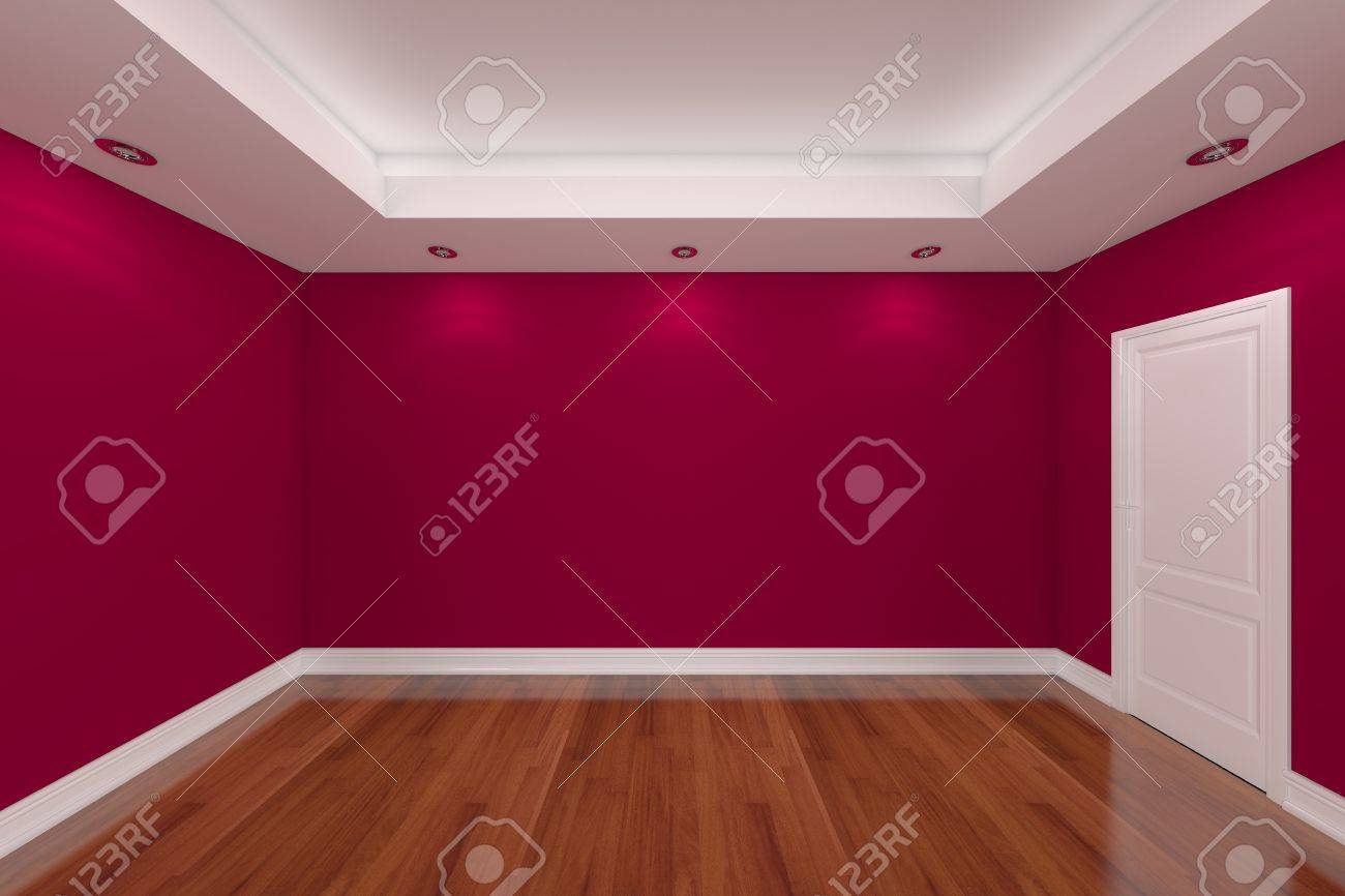 Inicio Representacion Interior Con Pared Vacia Sala De Color Y La