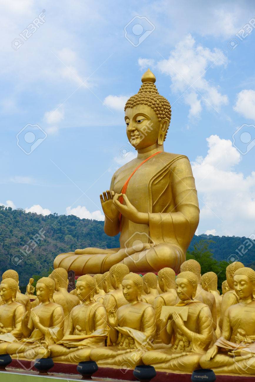 buddha image of lord buddha among the 1 250 monks the symbol