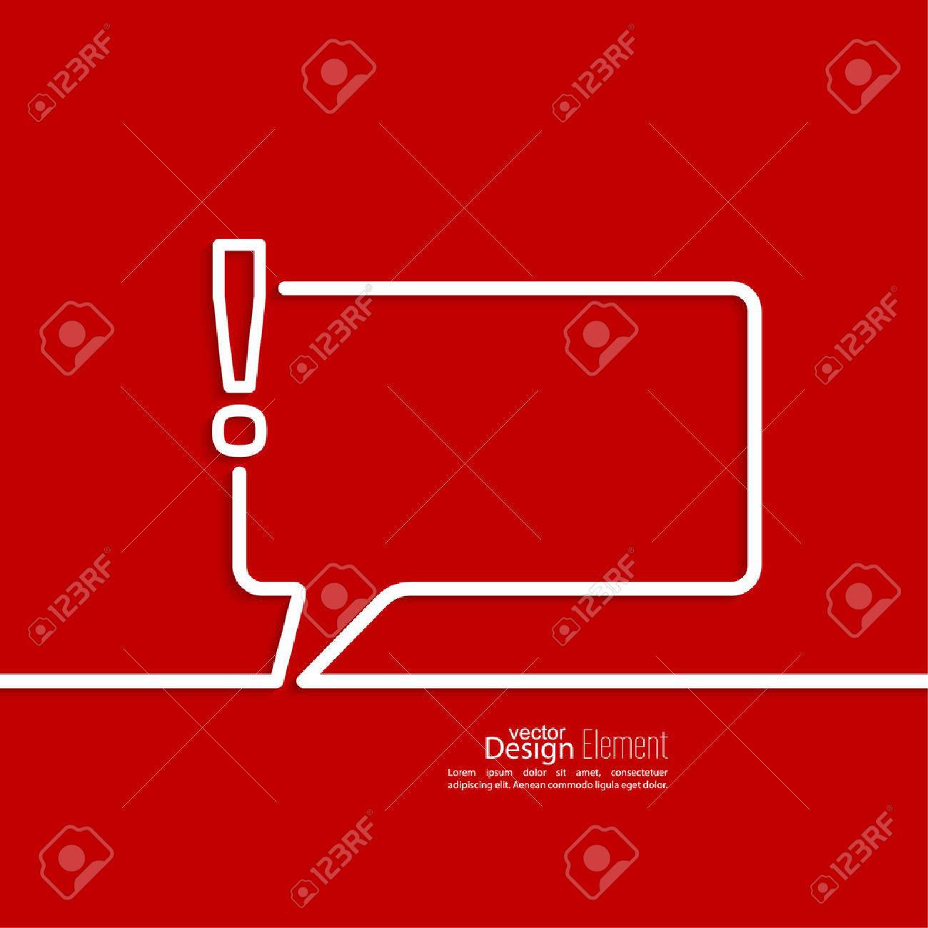 感嘆符のアイコン 注意記号アイコン 赤い背景の危険の警告記号です ベクトル 吹き出しとチャットのシンボル のイラスト素材 ベクタ Image