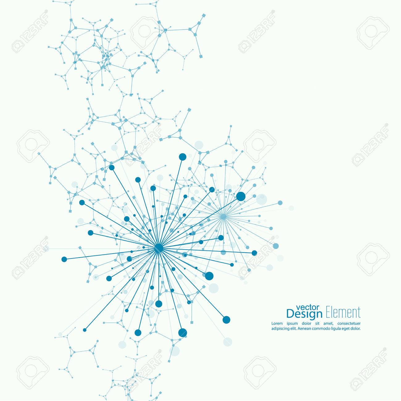 Array with dynamic emitted particles. Node molecule structure. Science and connection concept. Explosion and destruction. Techno Research, brain cells, neurons - 44488004 Array with dynamic emitted particles. Node molecule structure. Science and connection concept. Explosion and destruction. Techno Research, brain cells, neurons - 44488004