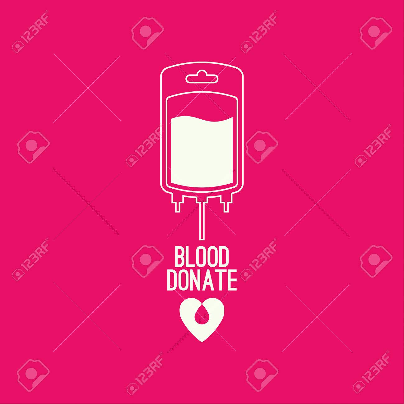 血液バッグと抽象的な背景は 心でアイコンの寄付 ベクトル画像は 病人や貧しい人々 を助けます ドロップ スポイト ロゴ のイラスト素材 ベクタ Image