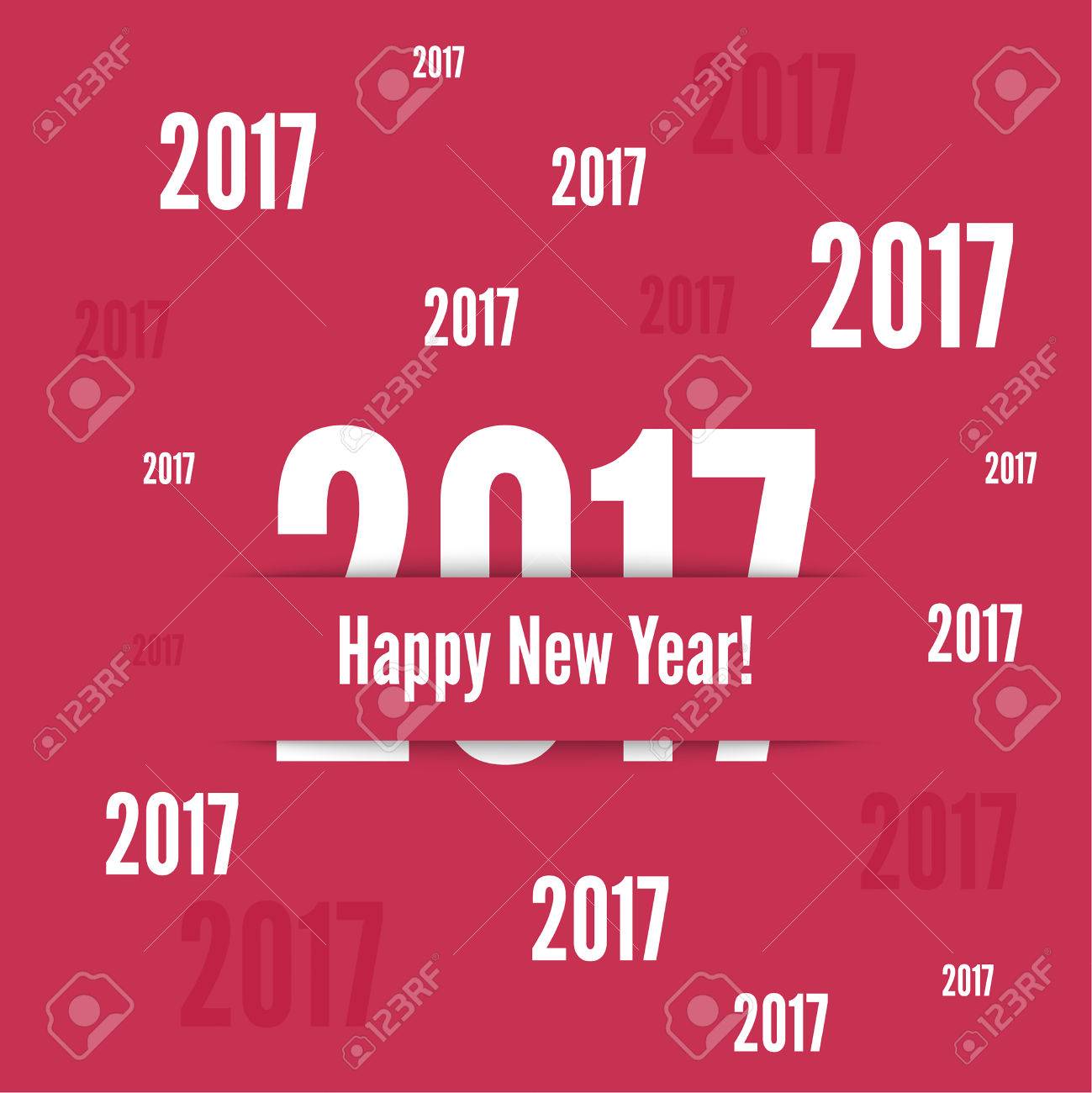 2017 happy new year background for greeting card flyer invitation