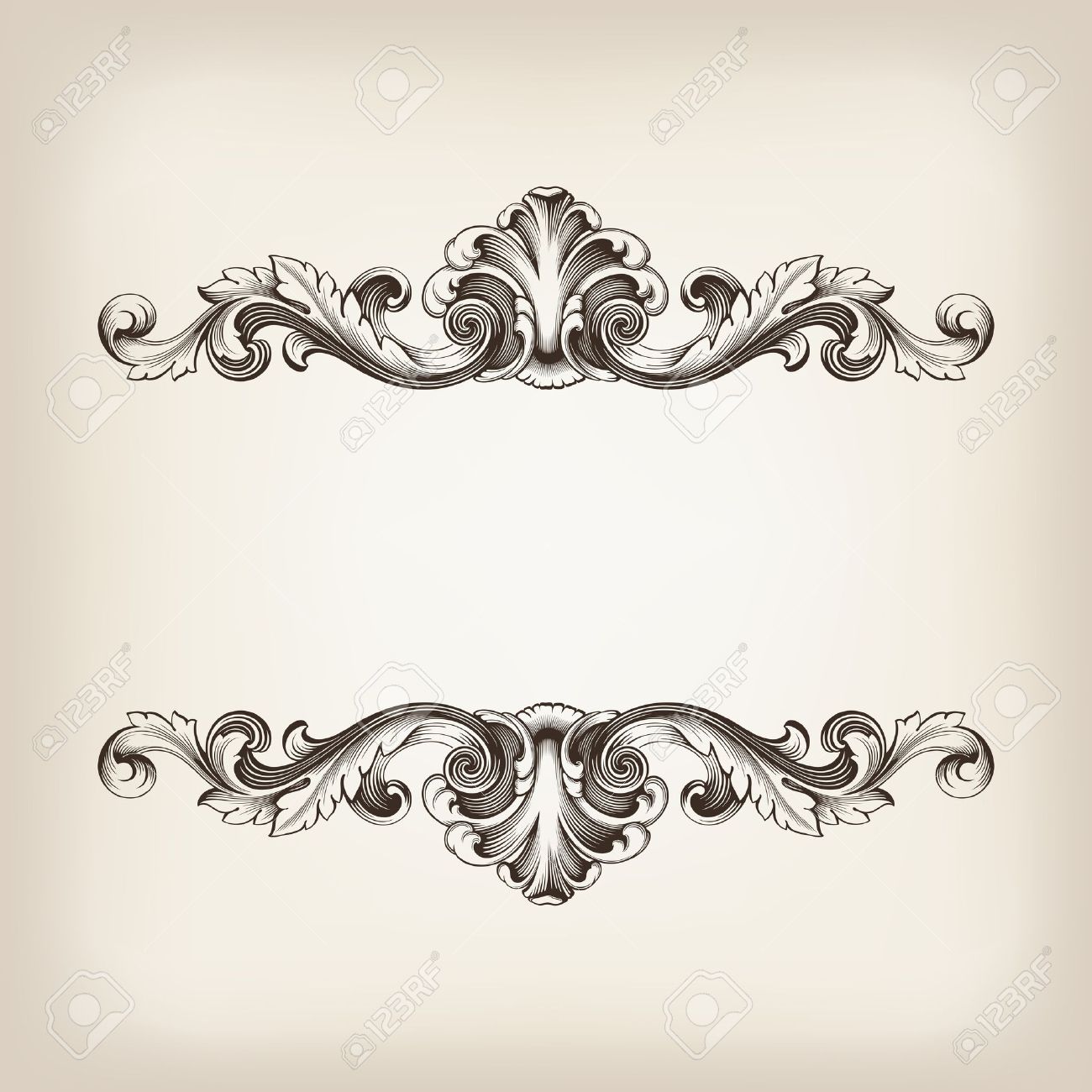 vintage border frame filigree engraving with retro ornament pattern in antique baroque style ornate decorative antique calligraphy design - 17117031 vintage border frame filigree engraving with retro ornament pattern in antique baroque style ornate decorative antique calligraphy design - 17117031