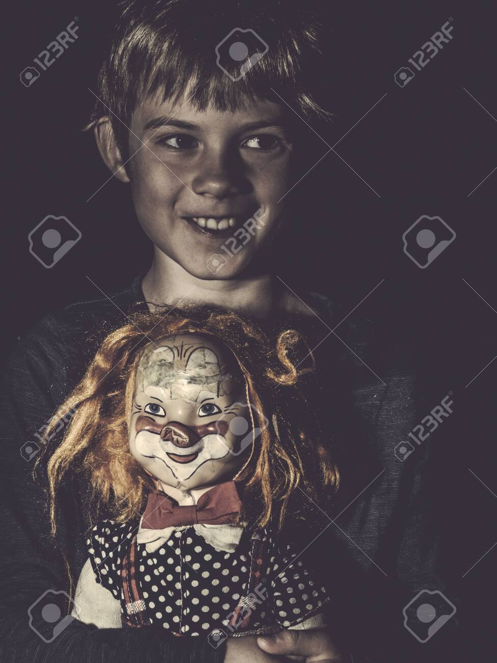 creepy boy doll