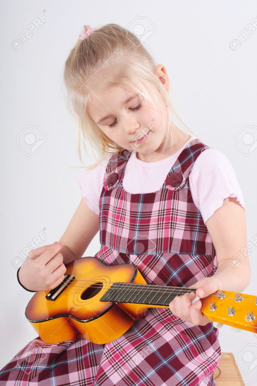 small toy guitar