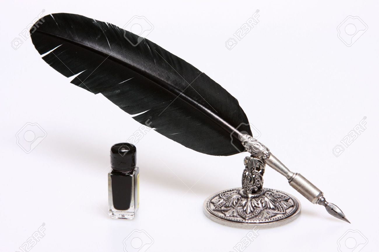 old fashioned feather pen