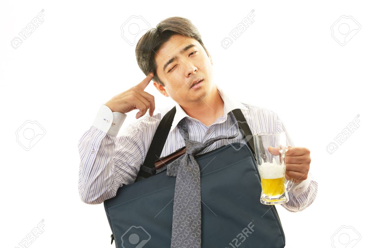 Portrait Of A Drunk Man Stock Photo Picture And Royalty Free Image