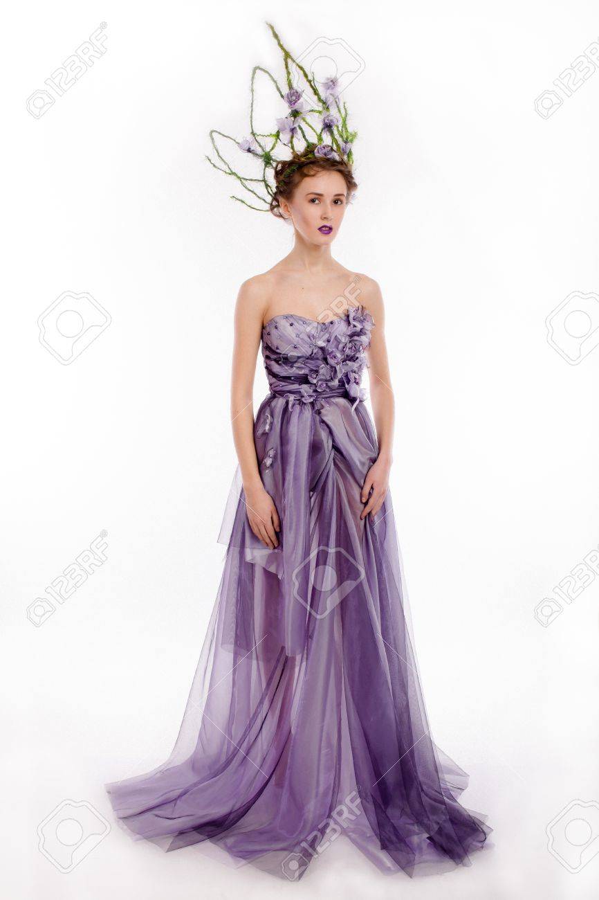 elegant purple dress