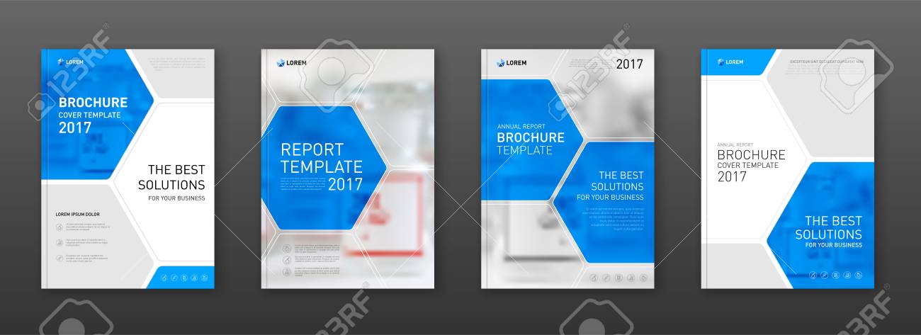 medical brochure cover templates set applicable for annual report