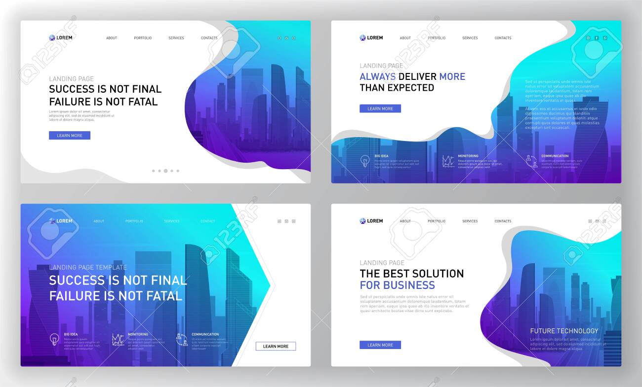 landing-page-template-for-business-modern-web-page-design-concept-layout-for-website-vector-illustration-brochure-cover-banner-slide-royalty-free-svg-cliparts-vectors-and-stock-illustration-image-137326854