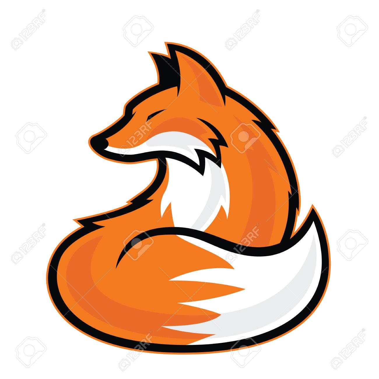 fox mascot royalty free