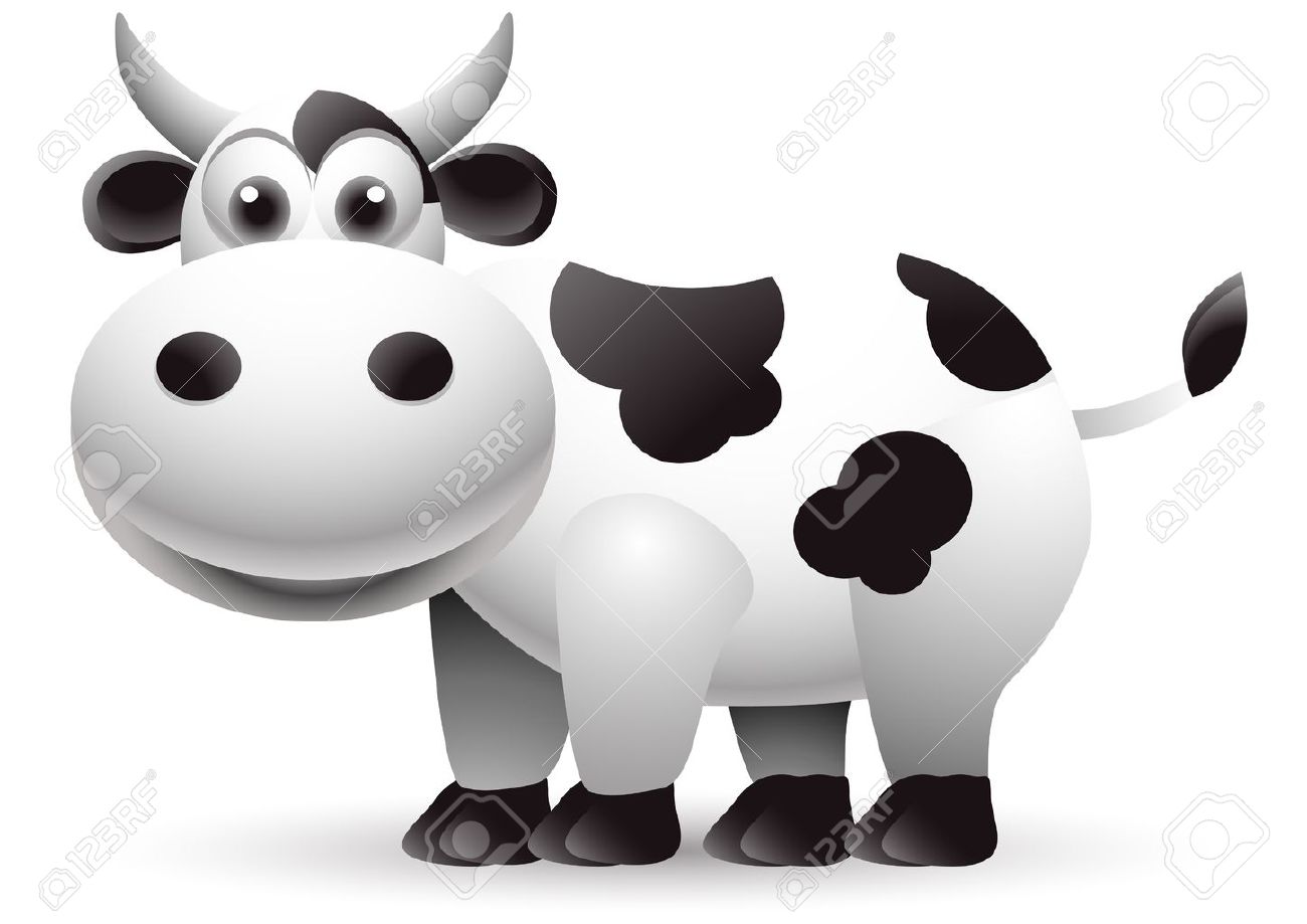 かわいい牛漫画のイラスト素材 ベクタ Image 15498110