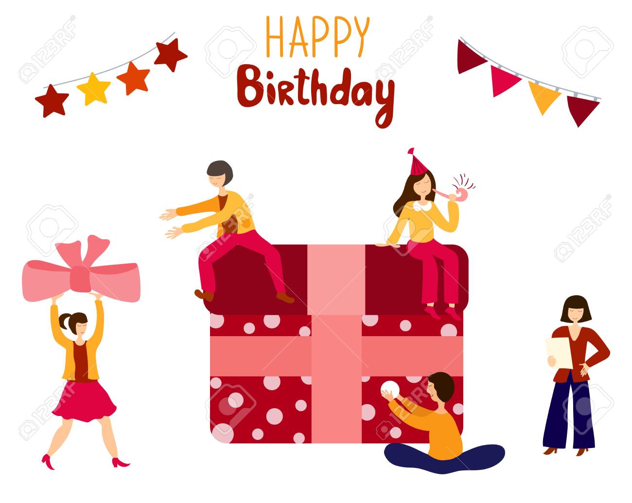 소녀와 남성을 위한 선물