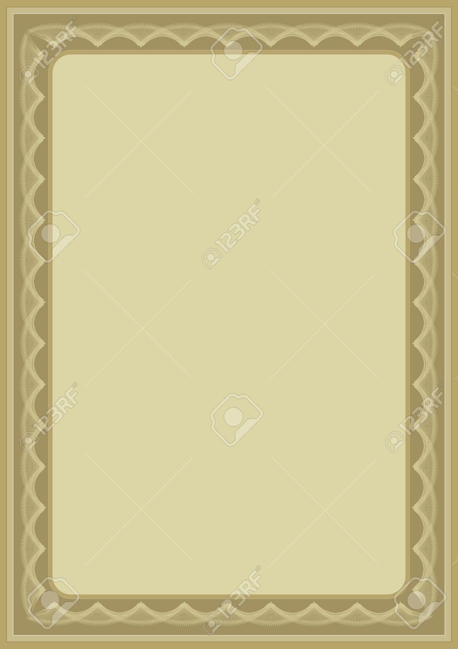 background blank border certificate charter decoration