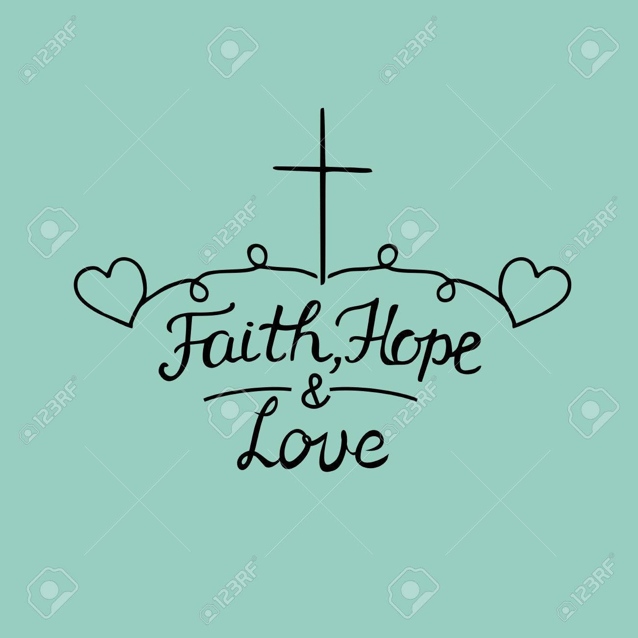 hand lettering faith hope and love on blue background bible scripture posters free