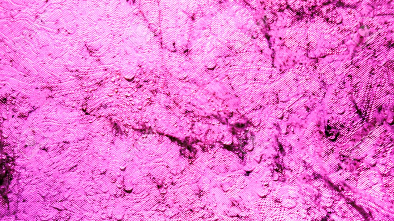 Violet Pink Lilian Wall With Spider Web Black Mold And Clear