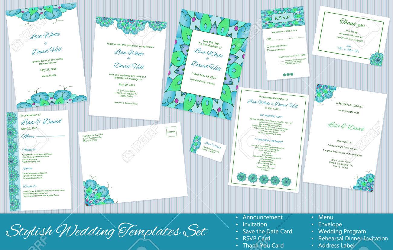 Modeles De Mariage Elegants Annonce Invitation Save The Date