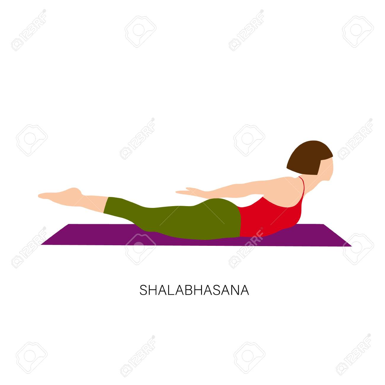 Yogi woman in Shalabhasana or Locust Pose or Grasshopper Pose.. Yogi woman in Shalabhasana or Locust Pose or Grasshopper Pose..