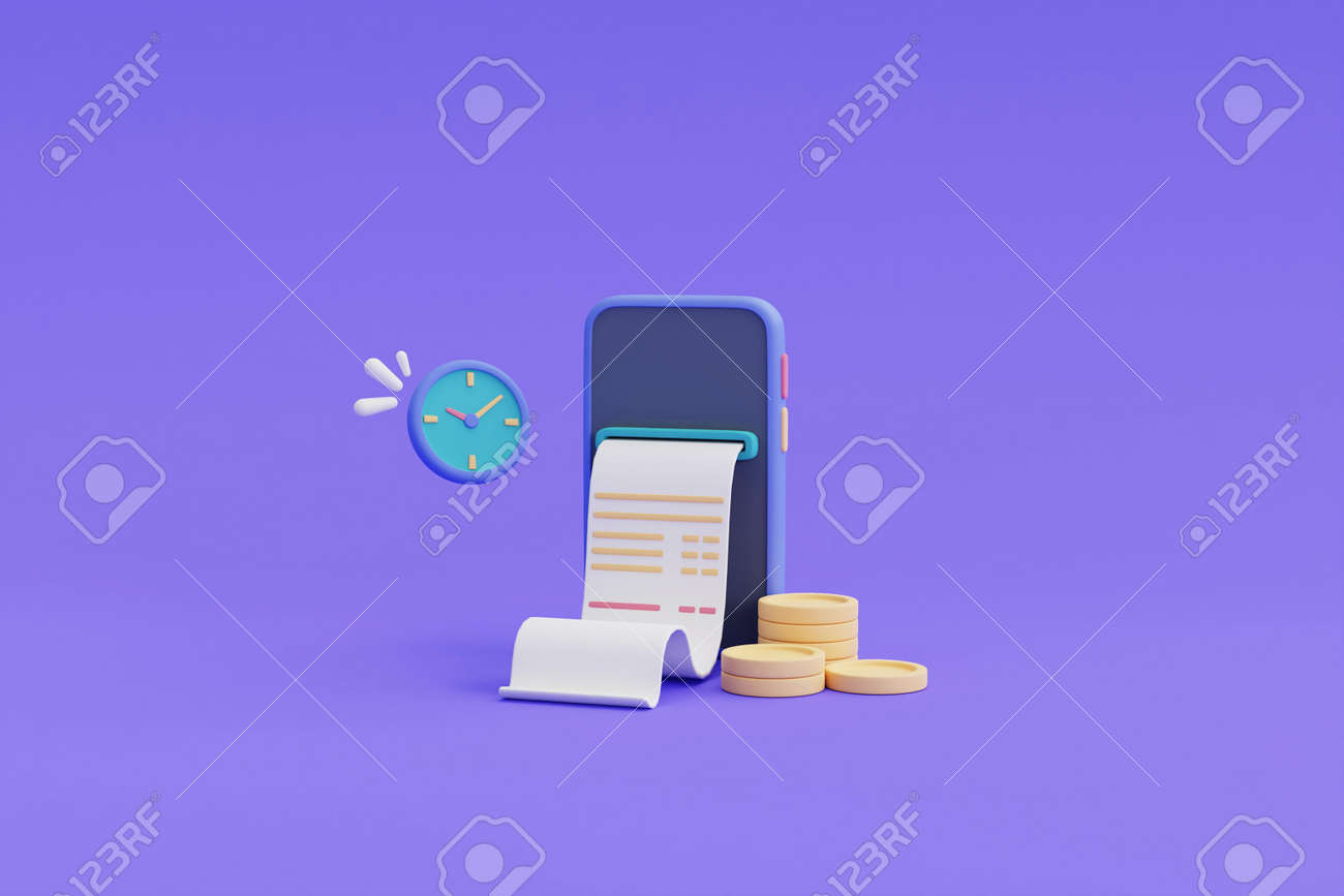 디지털 지불 및 온라인 현금 환급 개념, 전화, 부동 동전, Watch.3d 렌더링. 로열티 무료 사진, 그림, 이미지 그리고  스톡포토그래피. Image 177716077