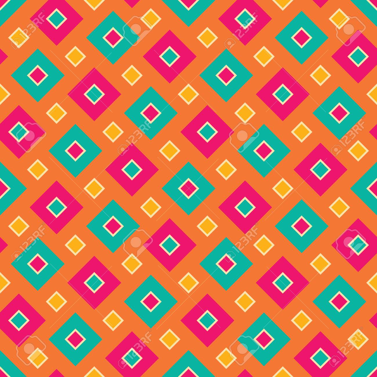 Vector modern seamless colorful geometry square pattern, color abstract geometric background, pillow multicolored print, retro texture, hipster fashion design - 49544437 Vector modern seamless colorful geometry square pattern, color abstract geometric background, pillow multicolored print, retro texture, hipster fashion design - 49544437