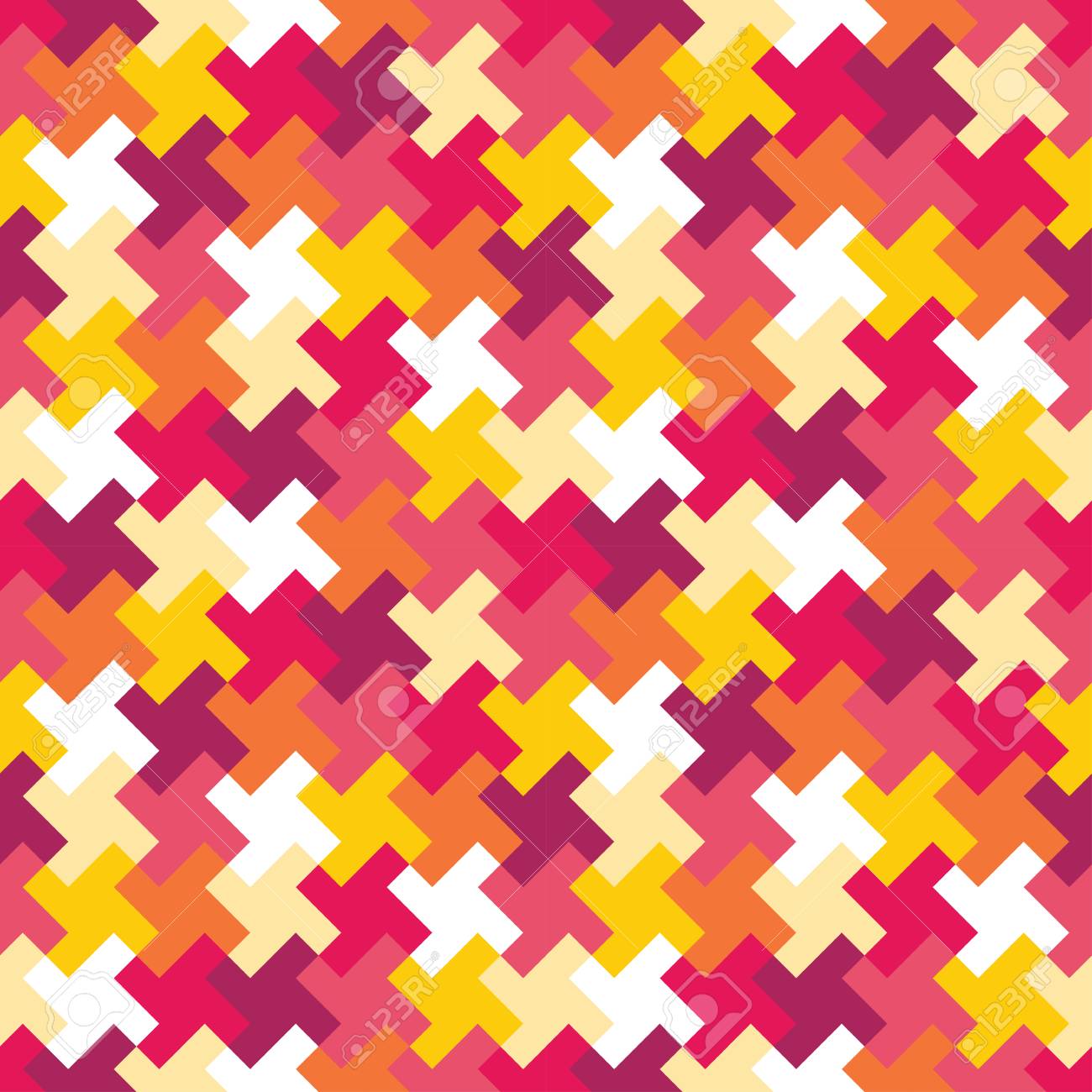 Vector modern seamless colorful geometry puzzle pattern, color abstract geometric background, pillow multicolored print, retro texture, hipster fashion design - 49761206 Vector modern seamless colorful geometry puzzle pattern, color abstract geometric background, pillow multicolored print, retro texture, hipster fashion design - 49761206