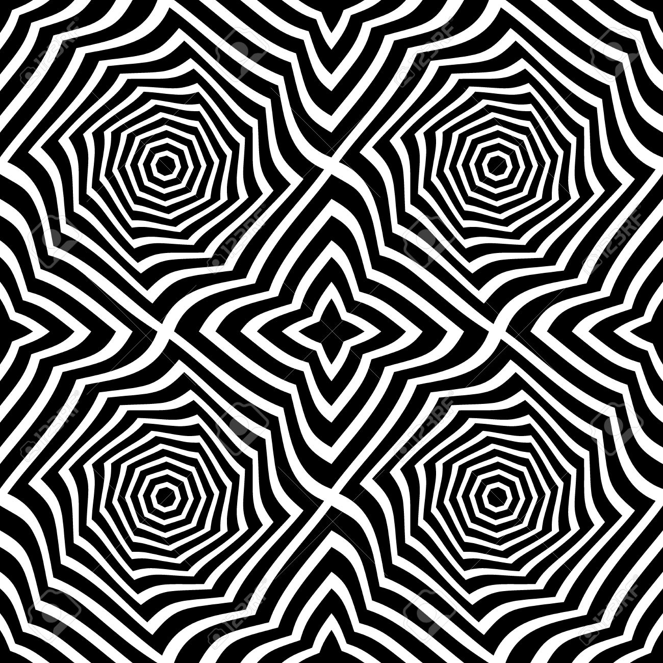 vector modern seamless geometry pattern trippy black and white abstract art black and white patterns