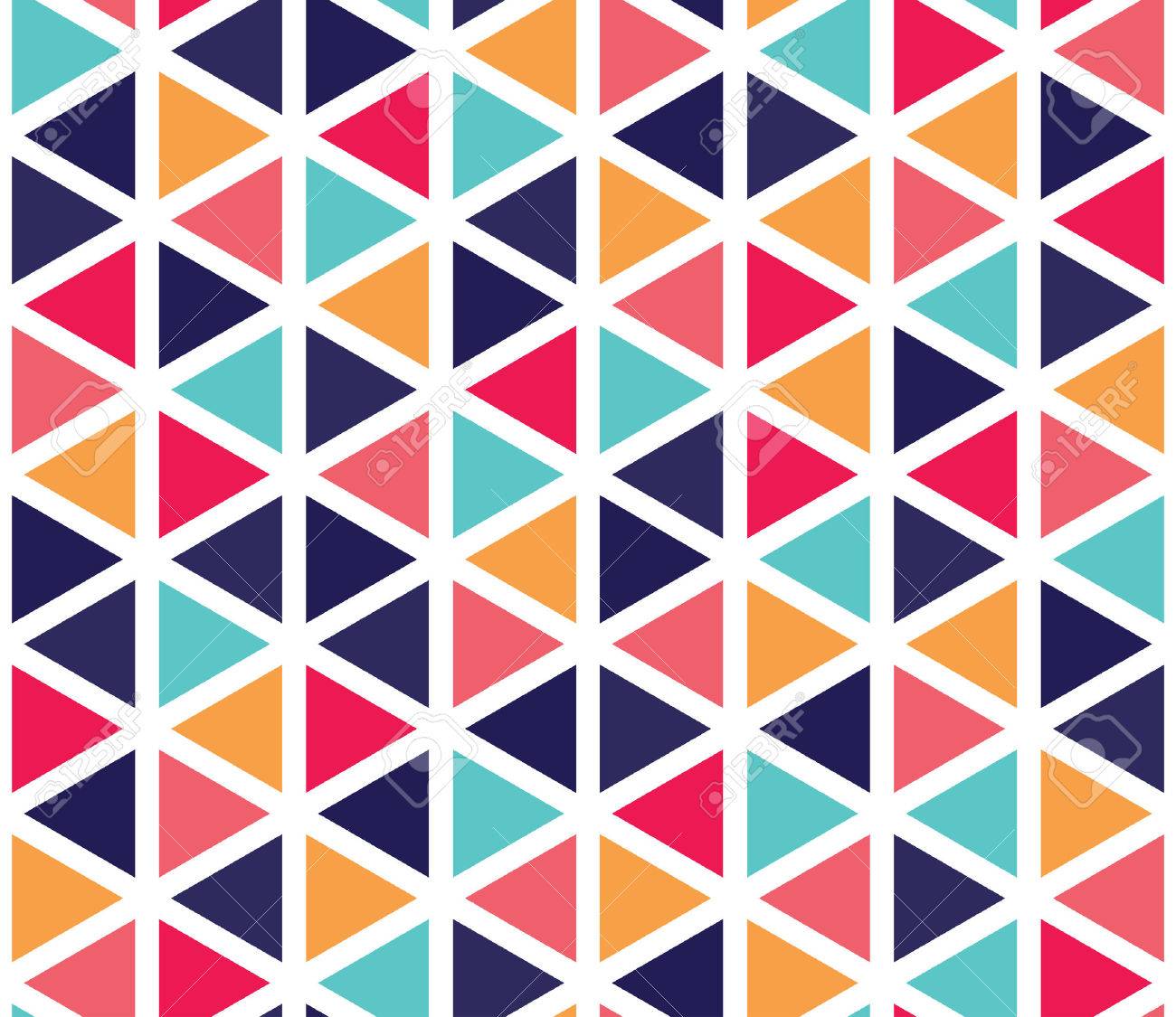 Vector modern seamless colorful geometry triangle pattern, color abstract geometric background, pillow multicolored print, retro texture, hipster fashion design - 53414465 Vector modern seamless colorful geometry triangle pattern, color abstract geometric background, pillow multicolored print, retro texture, hipster fashion design - 53414465