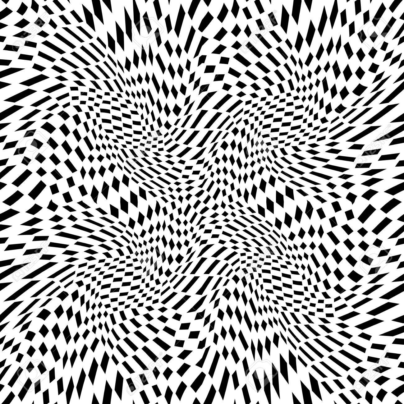 Vector Hipster Abstract Geometry Trippy Pattern With 3d Illusion