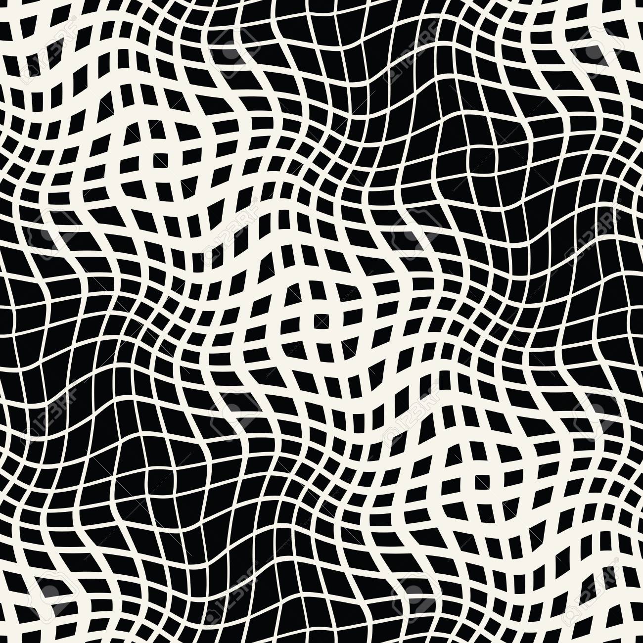 奇抜な黒と白の幾何学的な抽象的な背景パターン画像のイラスト素材 ベクタ Image