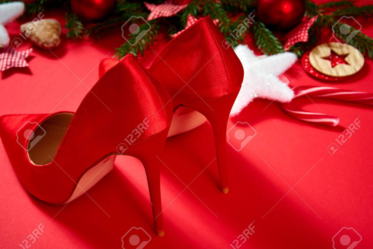 christmas high heels