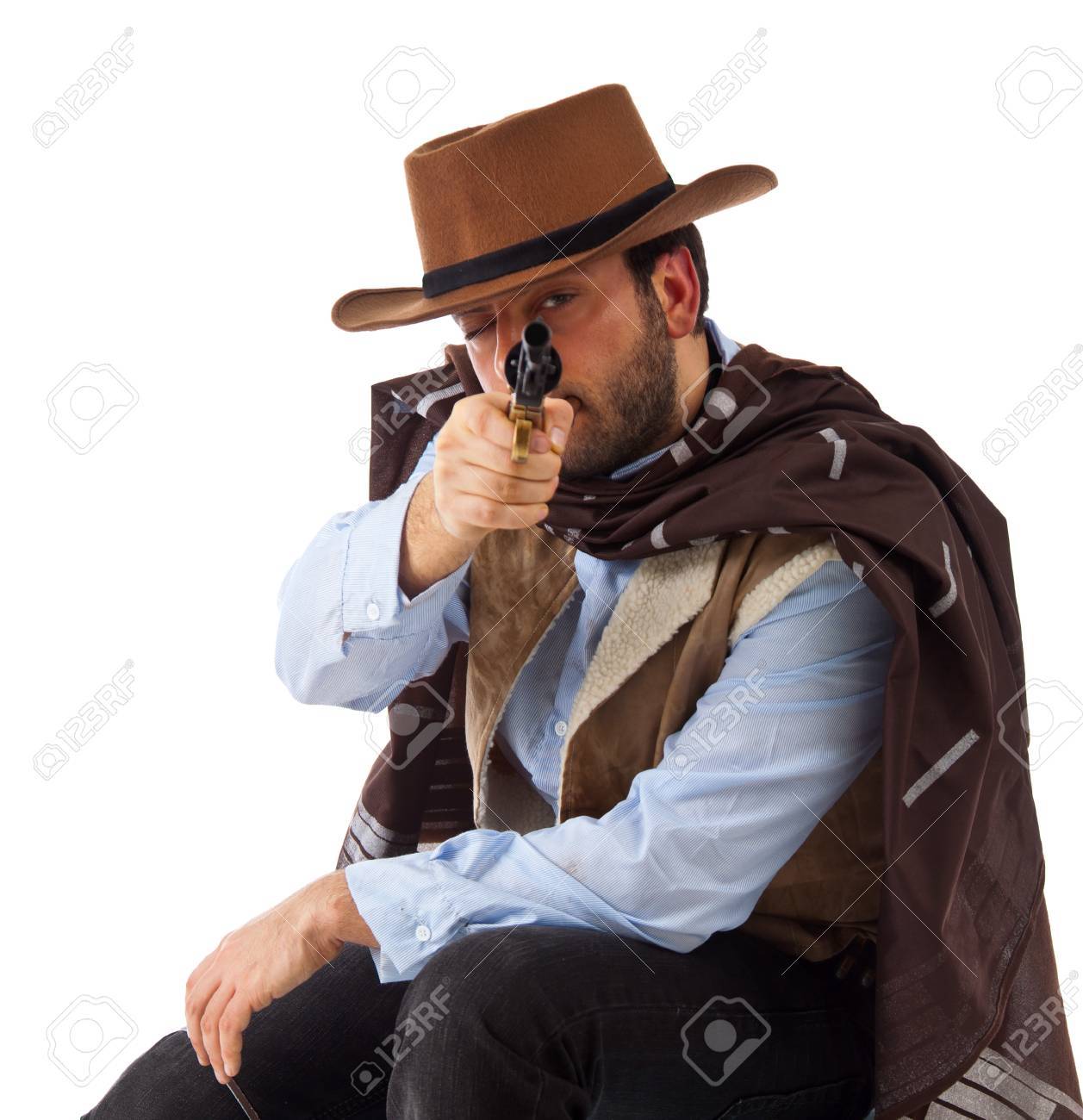 昔の西部のガンマン の写真素材 画像素材 Image