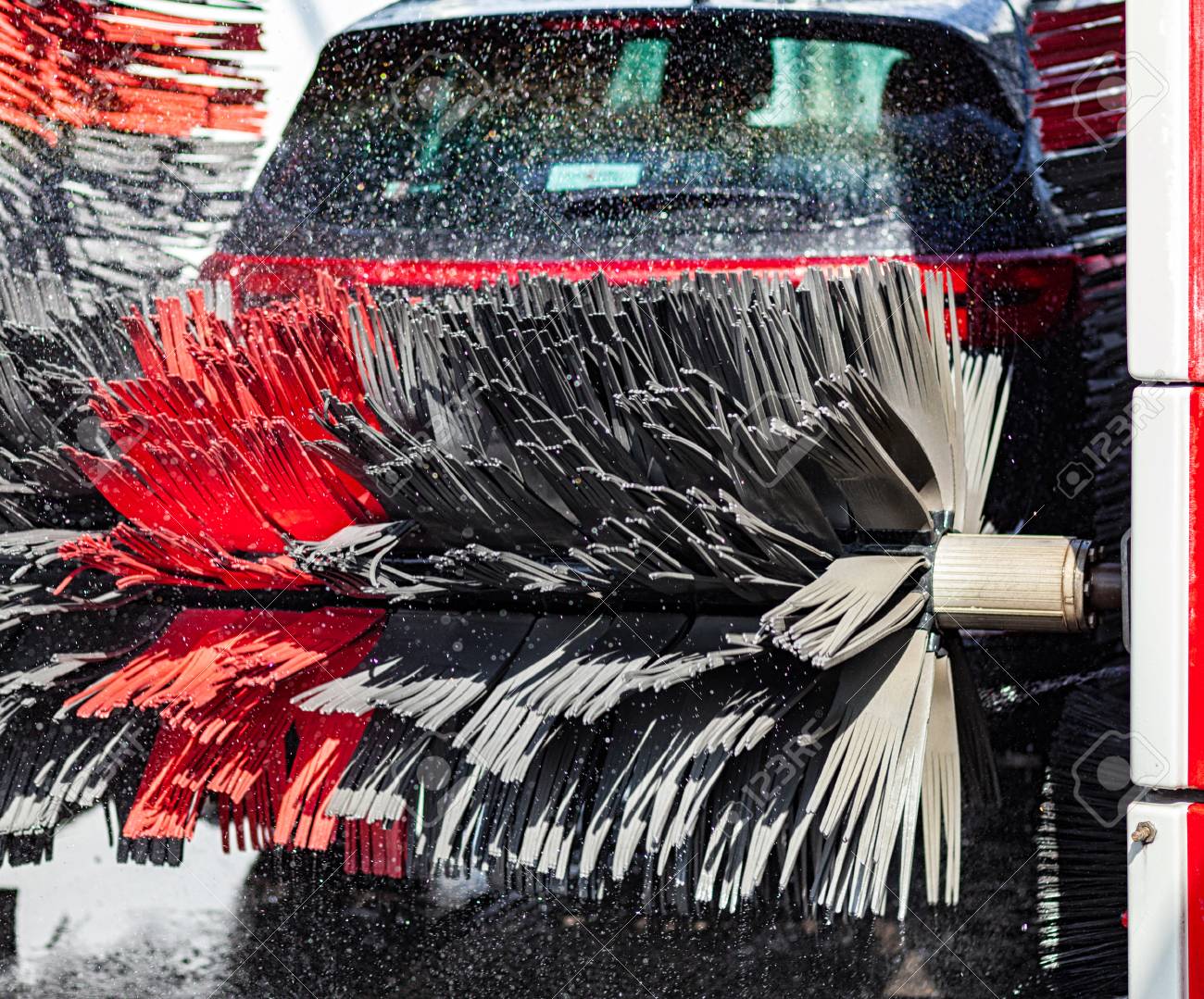 spinning brushes car wash