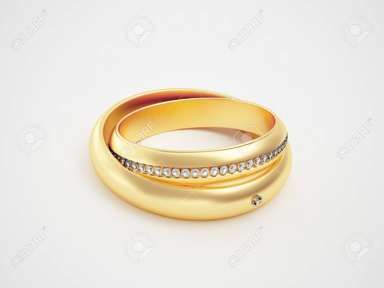golden rings with diamonds