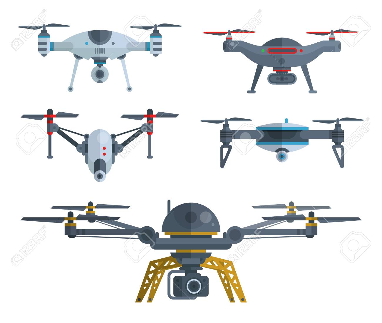 set of modern icons