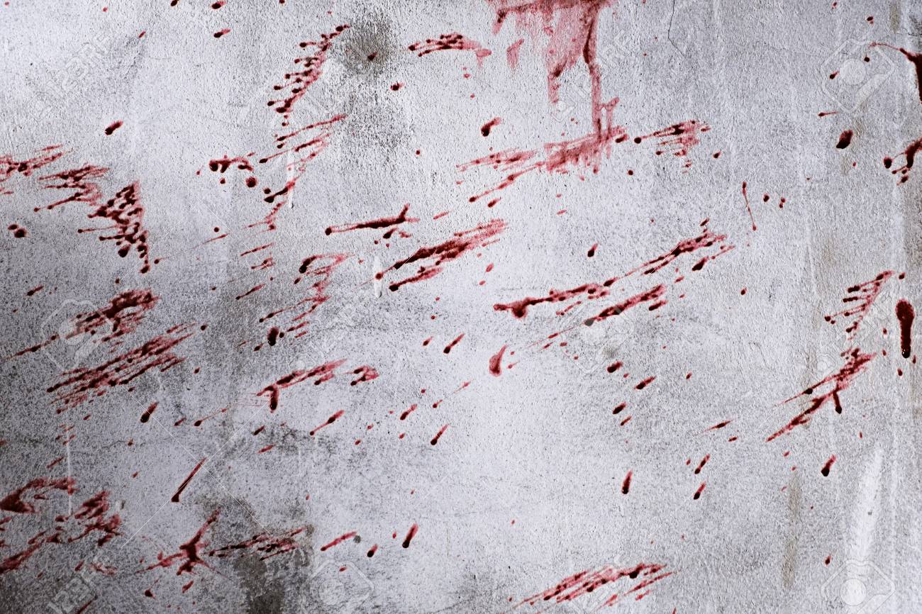 blood on a wall