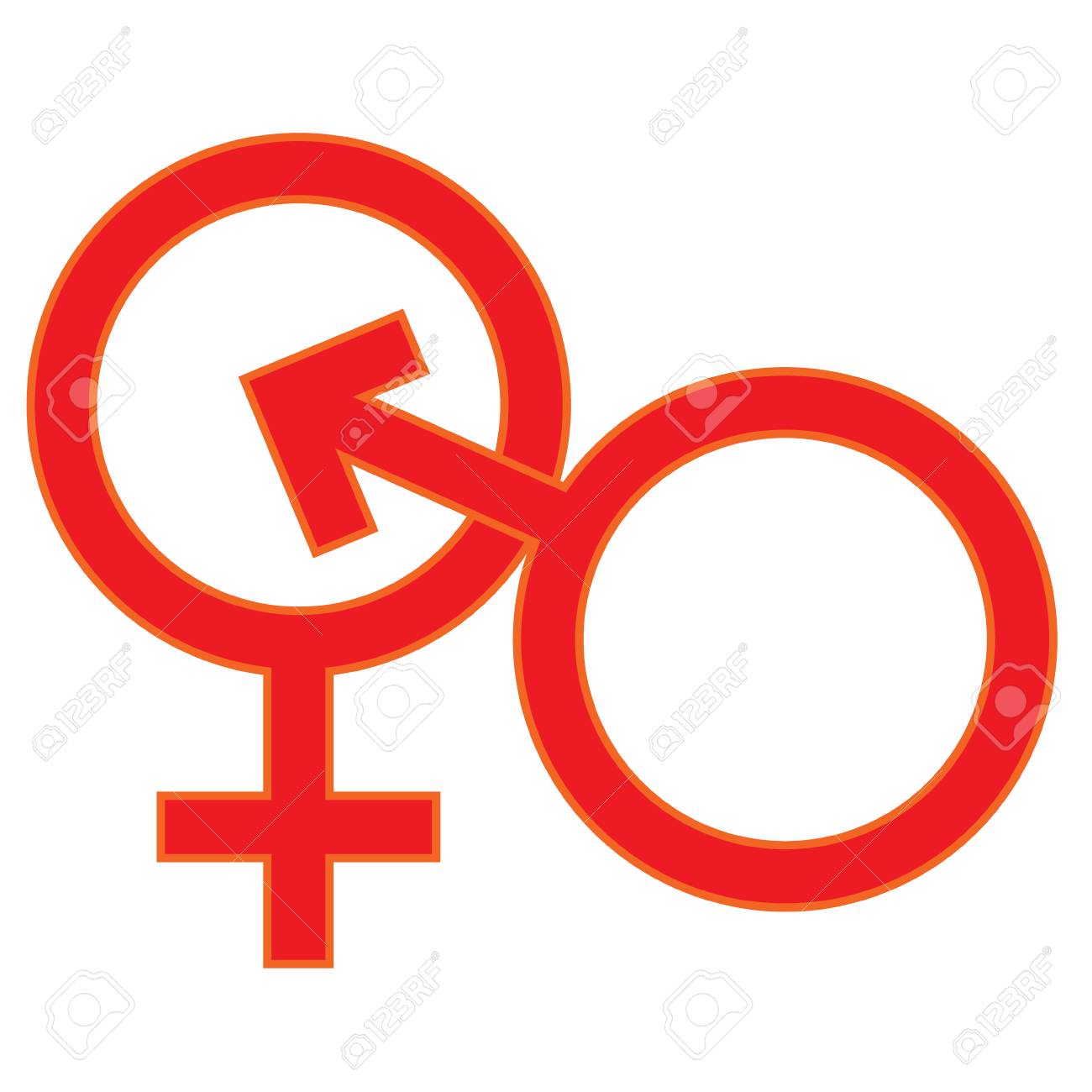 Male Female Sex Symbol Stock Vector