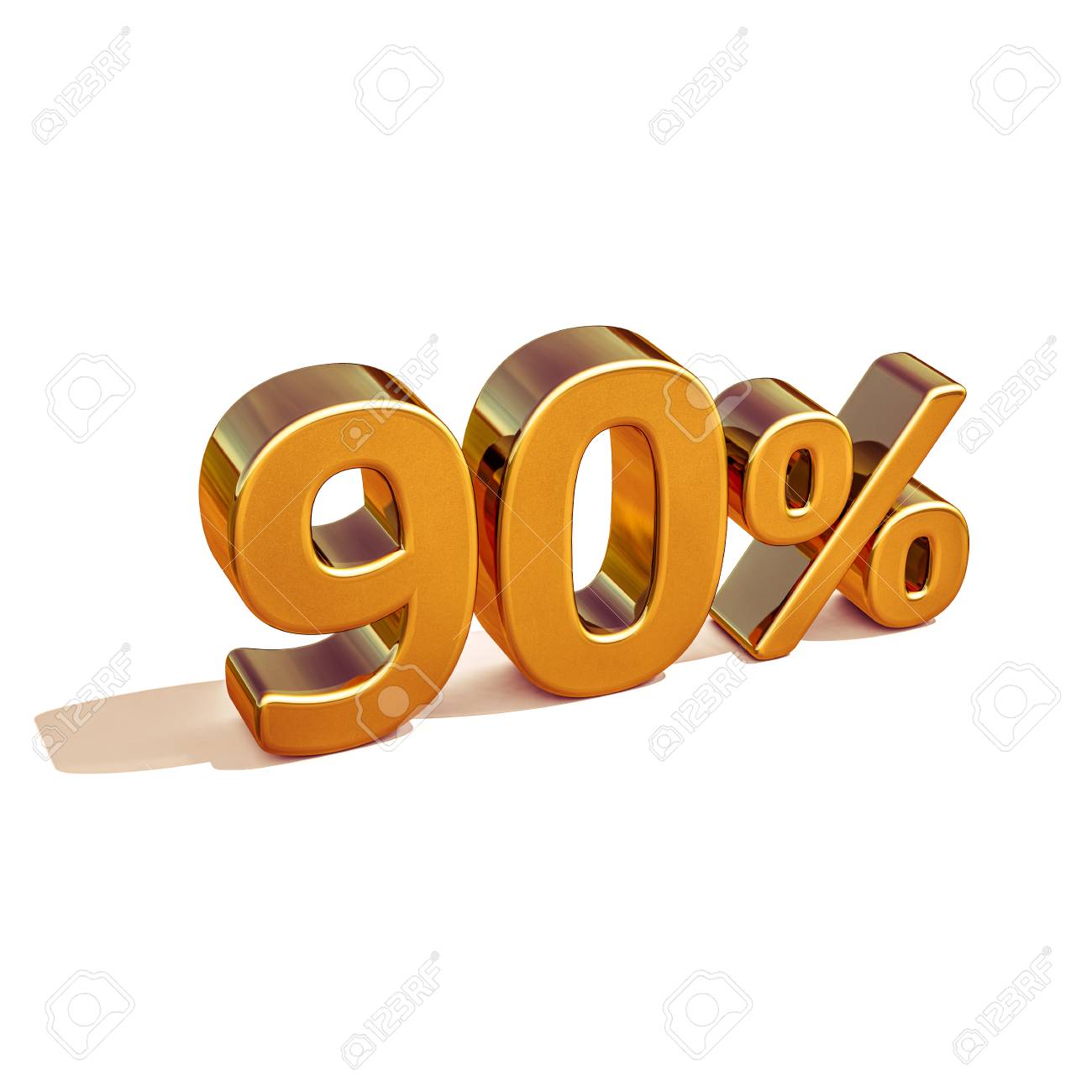 Gold Sale 90 Gold Percent Off Discount Sign Sale Banner Template Stock Photo Picture And Royalty Free Image Image