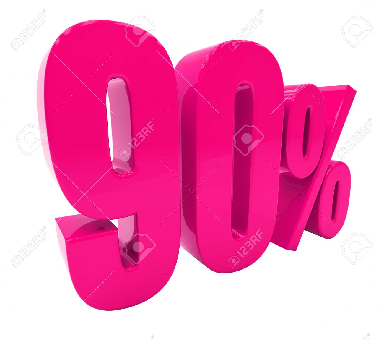 3d Illustration Pink 90 Percent Discount Sign Sale Up To 90 Stock Photo Picture And Royalty Free Image Image