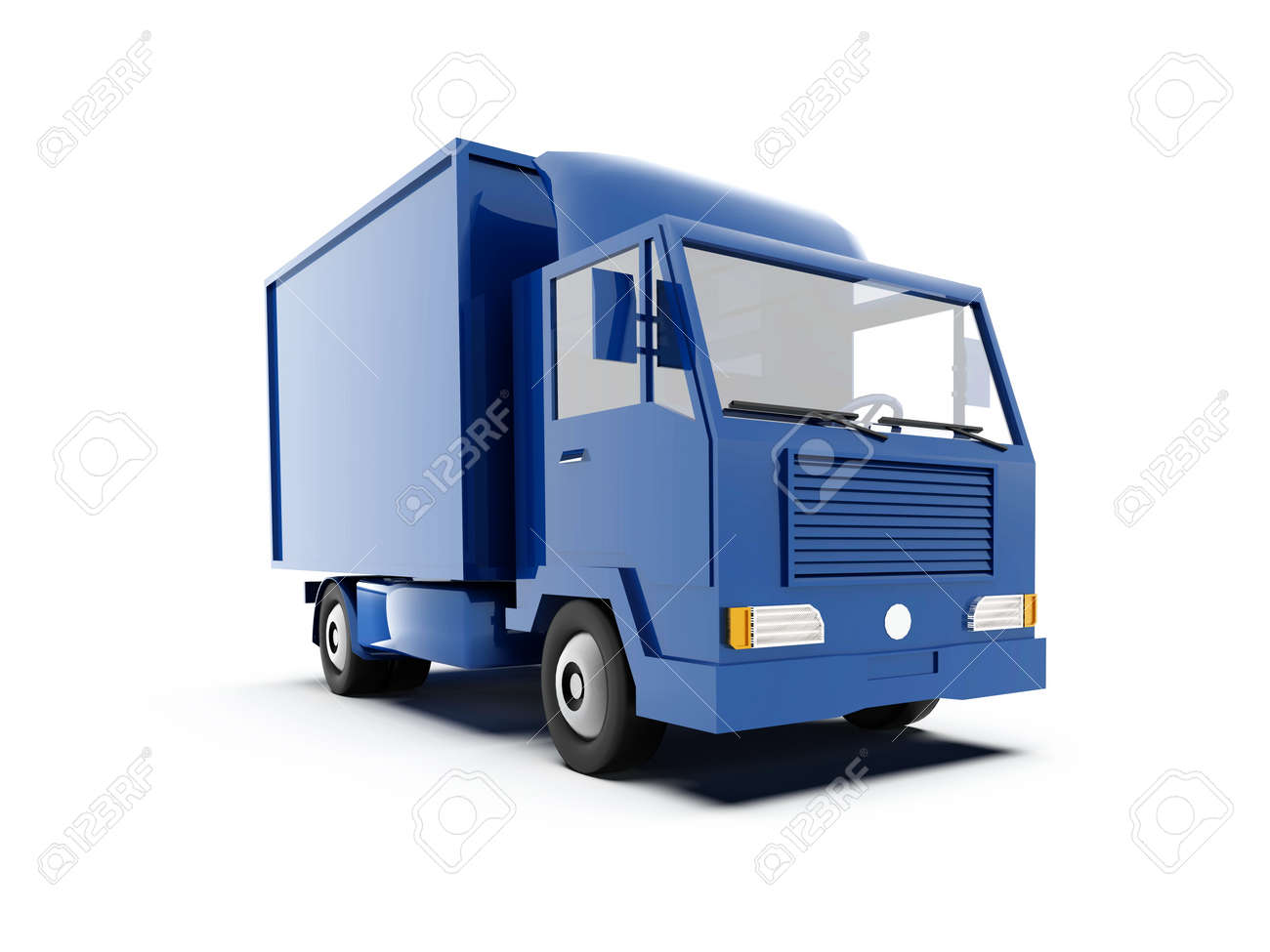 Blue Toy Commercial Delivery Truck On A White Background Isolated, Template  Element Infographic, Postal Truck, Express, Fast Delivery, Blue Delivery  Truck Icon, Transporting Service, Packages Shipment Фотография, картинки,  изображения и сток-фотография без