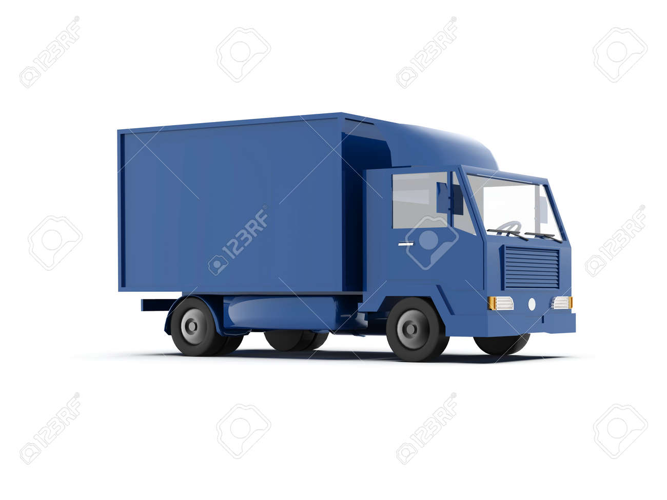 Blue Toy Commercial Delivery Truck On A White Background Isolated, Template  Element Infographic, Postal Truck, Express, Fast Delivery, Blue Delivery  Truck Icon, Transporting Service, Packages Shipment Фотография, картинки,  изображения и сток-фотография без