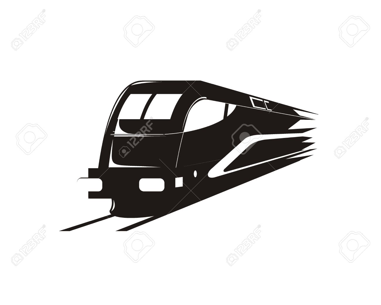 Fast Train Silhouette Royalty Free SVG, Cliparts, Vectors, and Stock  Illustration. Image 47046434., image size:1300x1039