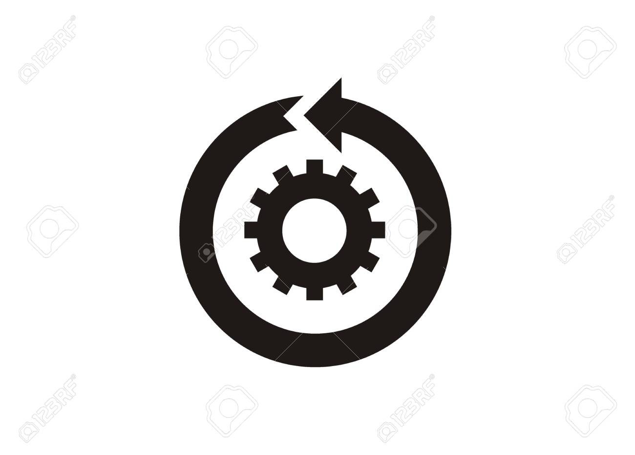 continuous improvement simple icon royalty free cliparts vectors