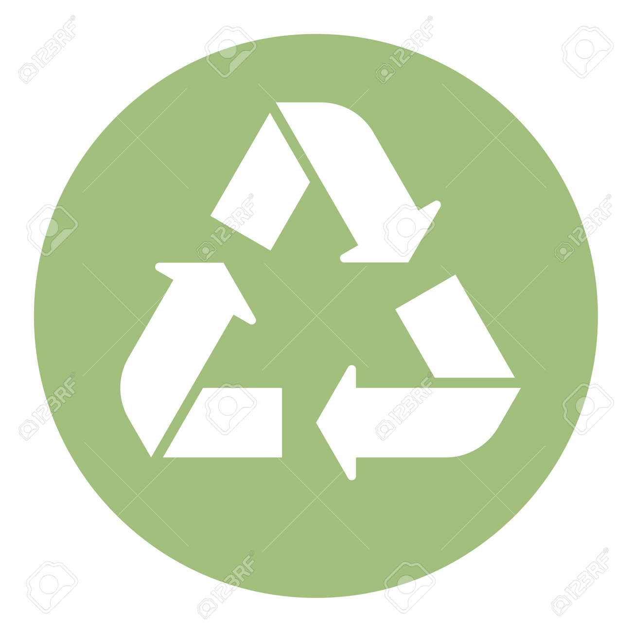 Green recycle icon minimal clean symbol design. - 156934727 Green recycle icon minimal clean symbol design. - 156934727
