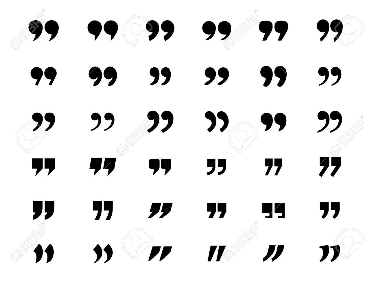 quotation marks