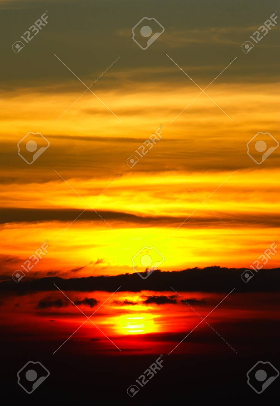 bright color sky and